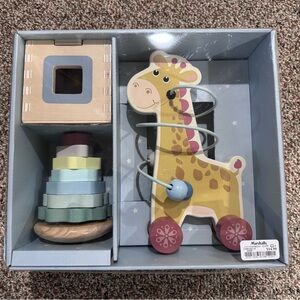 New Colorful Wooden Giraffe Toy Set for 12 Months +
